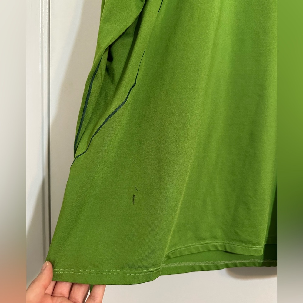 PATAGONIA Mid Weight Base Layer Long Sleeve Green Top - Picture 6 of 7
